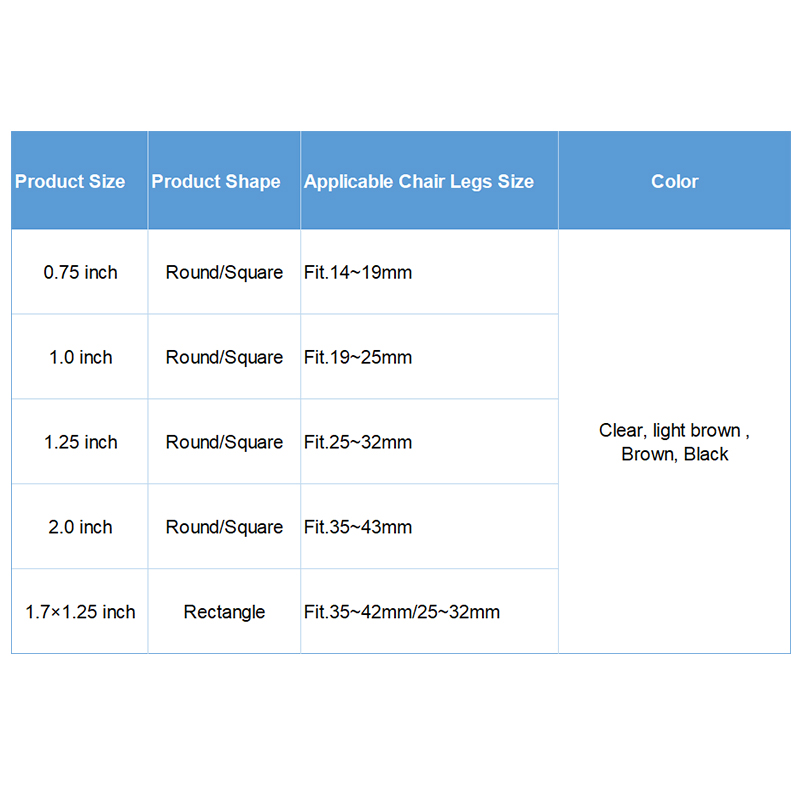 SX-CLP001  TPE Chair Leg Protectors