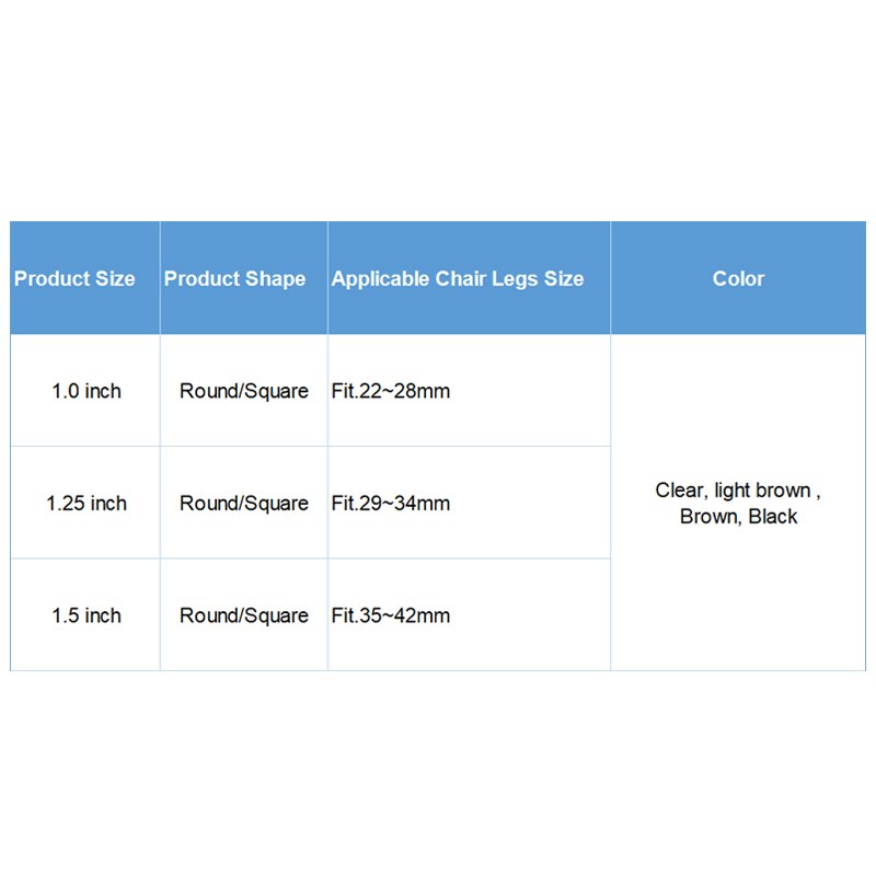 SX-CLP002  TPE Chair Leg Protectors