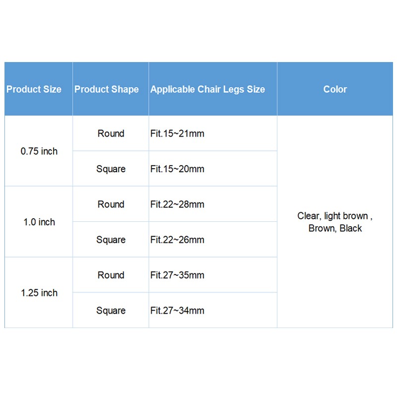SX-CLP003 TPE Chair Legs Protectors